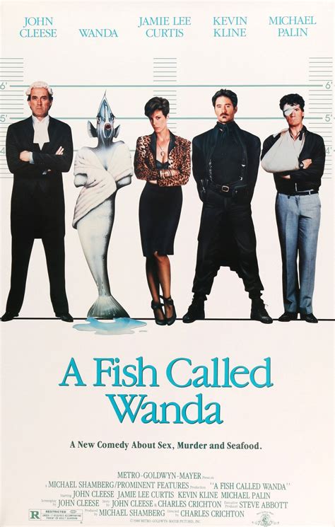 A Fish Called Wanda 1988 Vintage Movie Poster 27 X 41 Jamie Lee