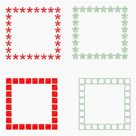 Square Frames SVG, PNG, Square Frames Clipart - Etsy