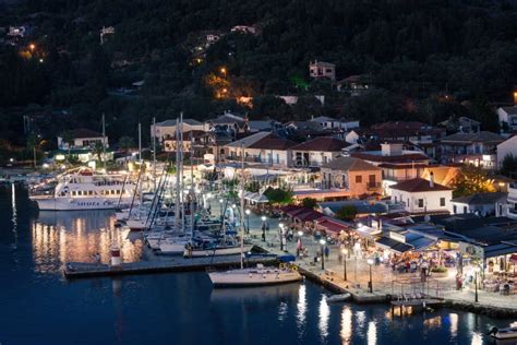 Sivota, Greece, 09 September, 2017 Panorama of the Center of the Town ...