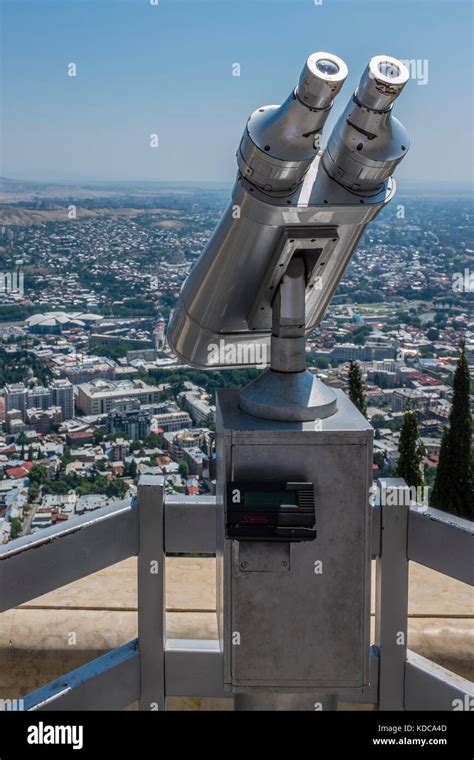 Public Viewing Binoculars Funicular Complex Mtatsminda Park Tbilisi