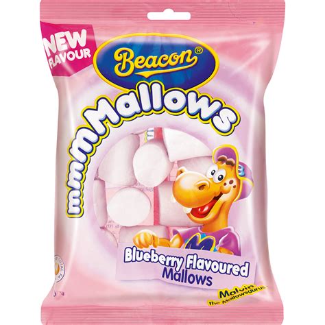 Beacon Blueberry Flavoured Marshmallows 150g | Soft Sweets | Chocolates ...