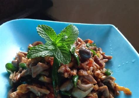 Cara Membuat Oseng Usus Cabe Ijo Gurih Resep Us