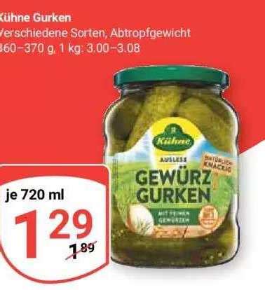 Kühne Gurken Angebot bei Globus