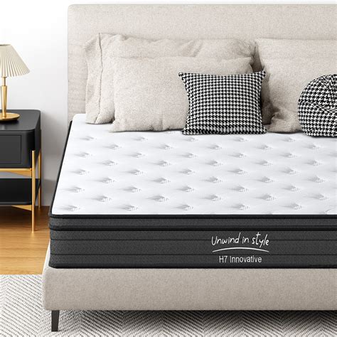 Soges 10 Memory Foam Mattress Queen Size Mattress Medium Firm Pocket Spring Bed Mattress