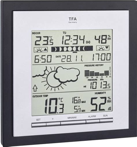 TFA Dostmann Linea Plus 35 1144 01 Draadloos Weerstation Verwachting