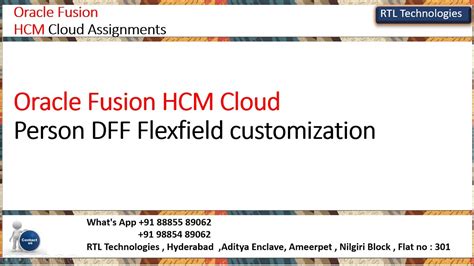 Oracle Fusion HCM Cloud Persons Data DFF Modification Flex Fields