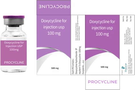 Doxycycline For Injection Usp Mg At Rs Vial Doxycycline