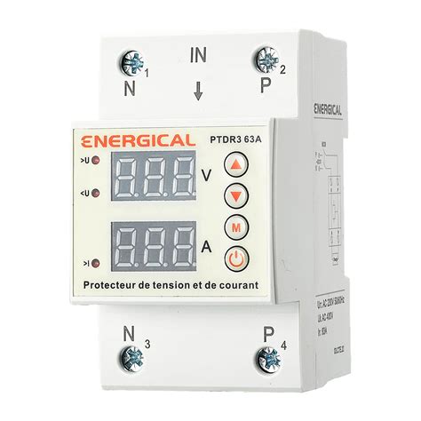 Protecteur de tension et courant réglable produits energical