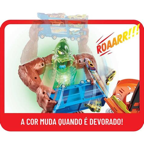 Pista Ataque Tóxico do Gorila Hot Wheels Mattel Pistas Magazine Luiza