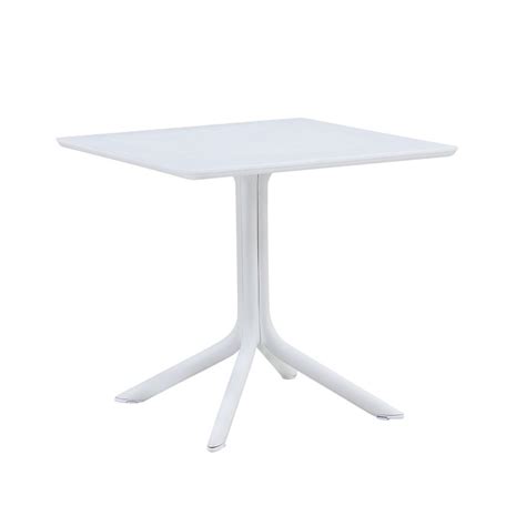 Mesa JÁVEA polipropileno blanco 80 x 80 cms