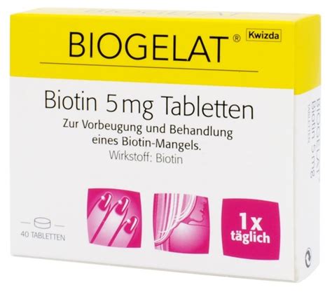 Biogelat Biotin 5mg Tabletten Kaufen Valsona De