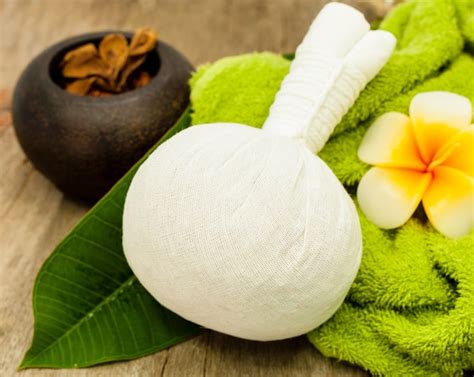 Premium Photo The Herbal Compress Ball For Spa