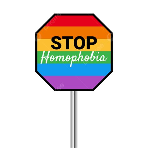 Stop Homophobia Vector Hd Png Images Stop Homophobia Signal Sign Png