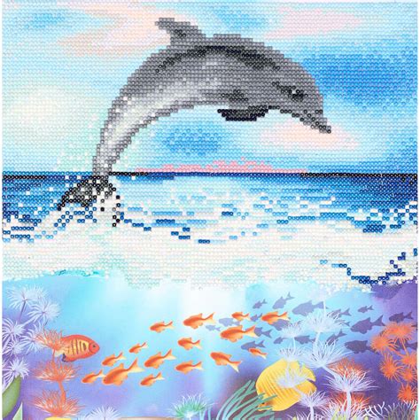 Diamond Art Intermediate Dolphin Kit | Michaels