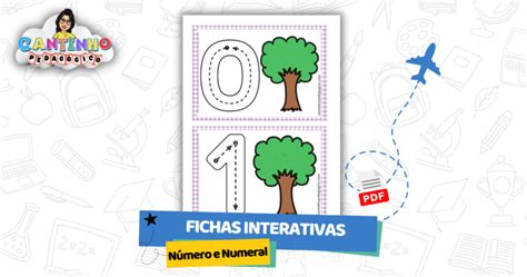 Fichas Interativas para Trabalhar Número e Numeral Cantinho Pedagógico