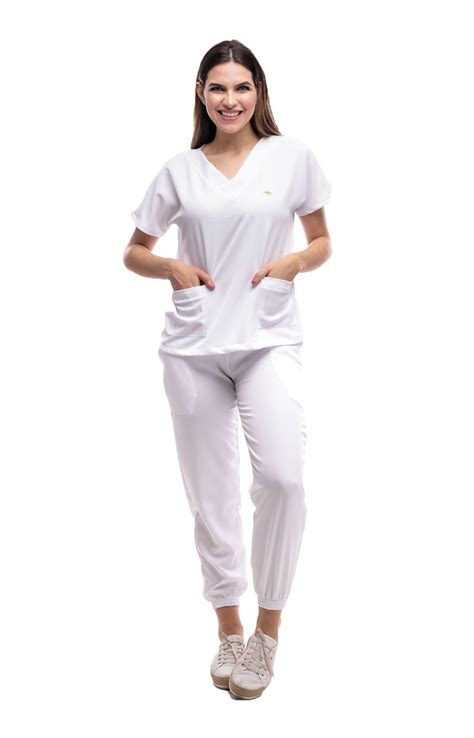 Scrub Pijama Cirúrgico Confort Branco Elo7 Produtos Especiais