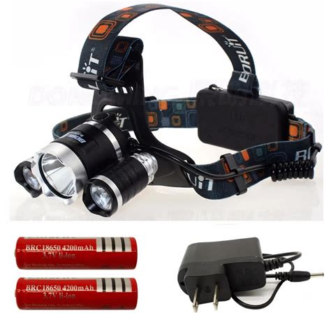 Lumens Headlamp Cree Xml T Rechargeable Headlight Frontale Lamp