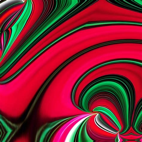 Premium Photo | A red and green swirly background with a red and green ...