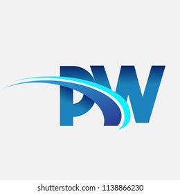 Initial Letter Vw Logotype Company Name Stock Vector Royalty Free