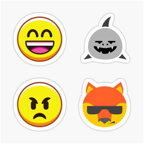 "Silly Emoji Faces" Sticker for Sale by lucidluck | Redbubble