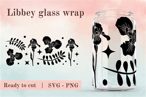 16oz Glass Can Full Wrap Svg Libbey Graphic By Cuteshopclipart