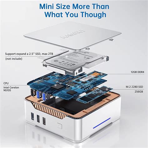 Kamrui Gk Pro Mini Pc Windows Pro Intel Th Gen N Ghz Gb