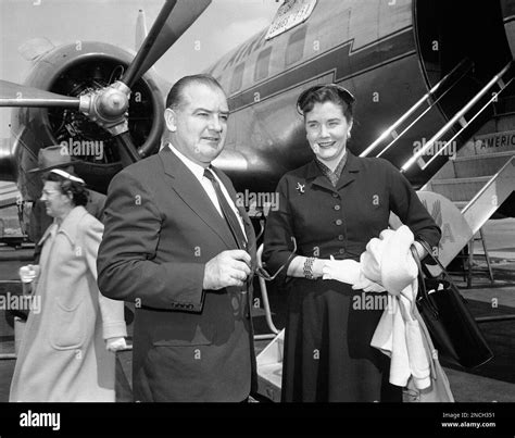 Senator Joseph McCarthy with wife Jean McCarthy in Cincinnati, Ohio ...