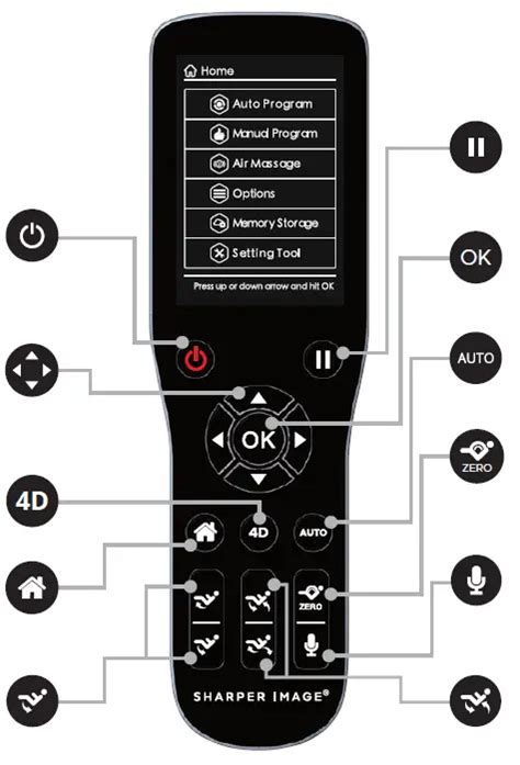 Sharper Image Axis 4d Massage Chair User Manual