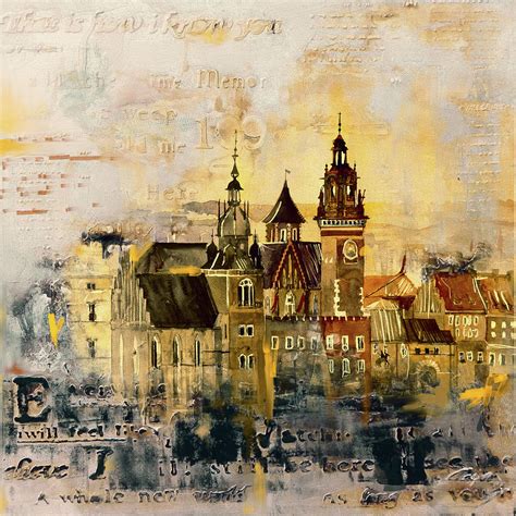 Wawel Castle Poland 194 1 Painting by Mawra Tahreem - Fine Art America