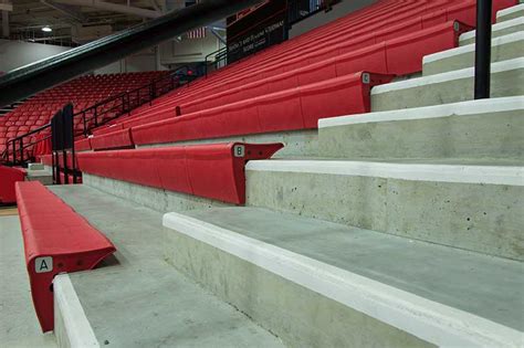 Telescopic Bleachers With Infinity Seat Modules From Irwin Seating