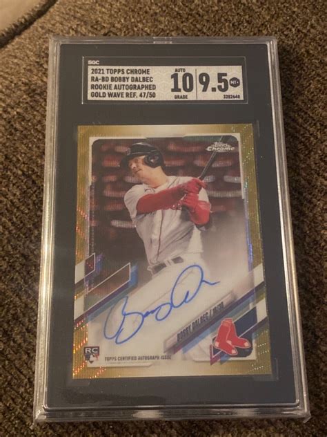 2021 Topps Chrome Rookie Autographs Gold Wave Refractor RA BD Bobby