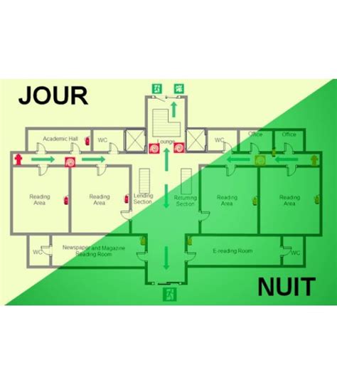 Plan D Vacuation Photoluminescent Et Consignes Signalisation