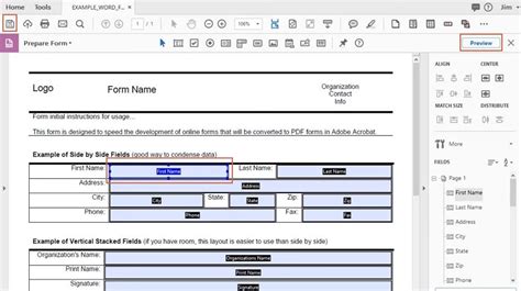 Un Moyen Facile De Cr Er Un Formulaire Pdf Remplissable