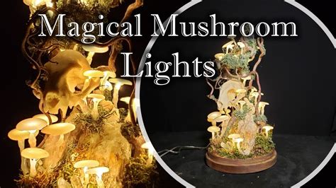 DIY Magical Mushroom LED Lights Hot Glue Mushrooms Pagan Crafting