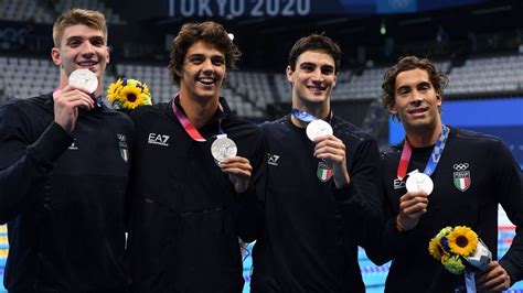 Tokyo 2020 Staffetta 4x100 Stile Libero Argento Le Foto