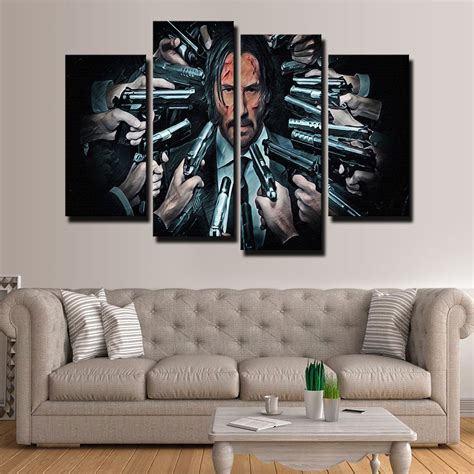 John Wick Canvas Set Legendary Wall Art