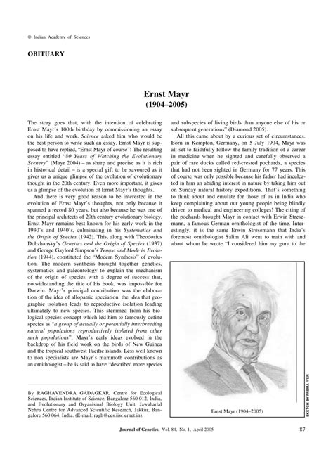 (PDF) Ernst Mayr (1904-2005).