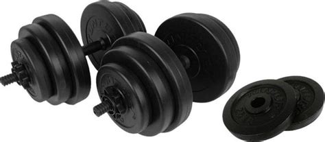 Tunturi Fitness Set Tunturi Vinyl Dumbbellset 28kg Halterschijven