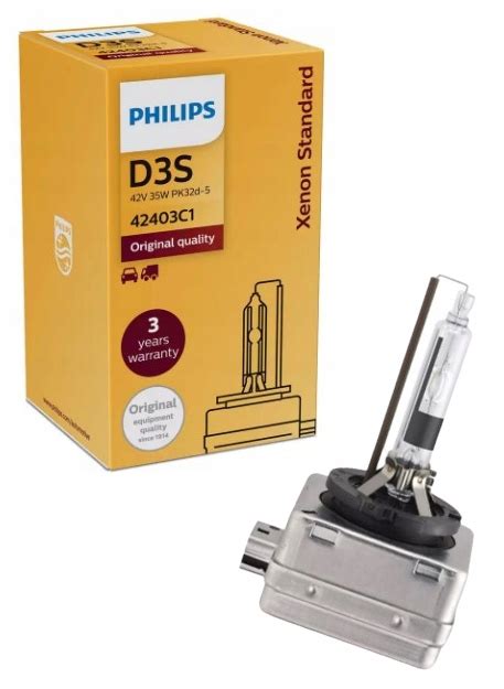 PHILIPS XENON STANDARD ŻARÓWKA XENON D3S 42V 35W 42403C1 PHI za 258