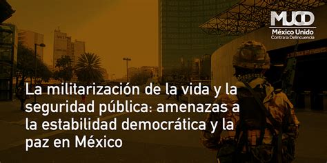 Mucd Revela Riesgos Para La Democracia Y El Estado De Derecho Con Nueva