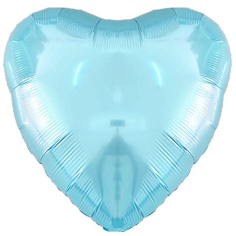 Light Blue Heart Foil Balloon Party Splendour