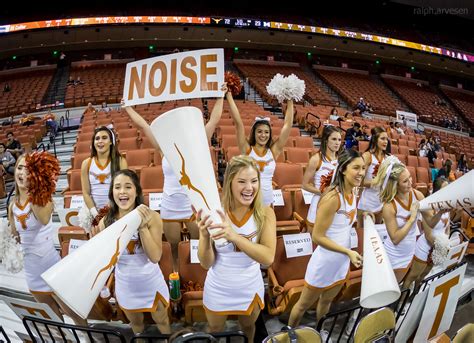 University of Texas Longhorns Cheer at the women's basketball game ...