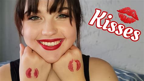 Asmr Lipgloss And Lipstick Application And Kissing Sounds💋💄 Youtube