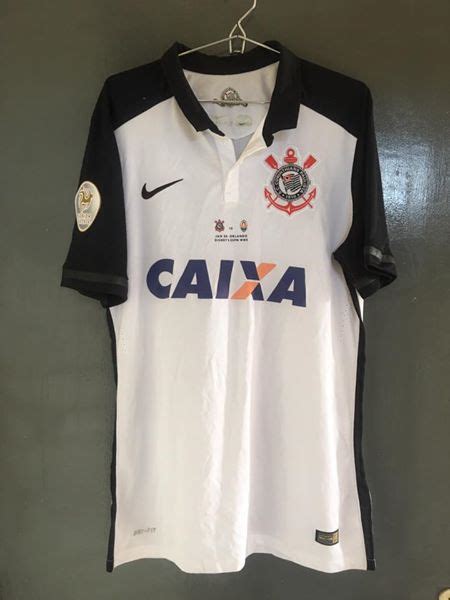 Corinthians Home Camisa De Futebol Sponsored By Caixa