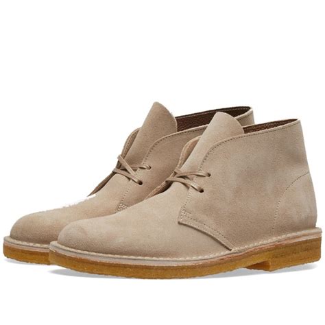 Clarks Originals Desert Boot Made In Italy Sand Suede End