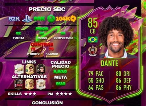 Soluciones M S Baratas Del Sbc De Dante Rulebreakers Merece La Pena