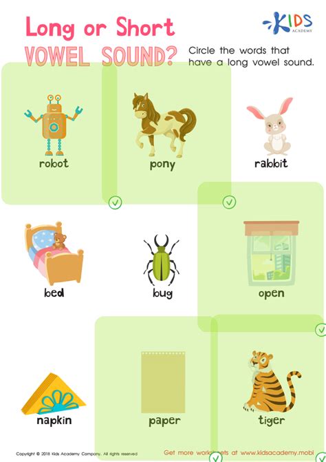 Free Long Vowel And Short Vowel Worksheet Download Free Long Vowel And