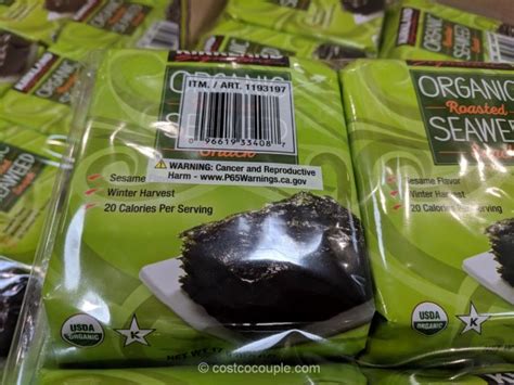 Kirkland Signature Organic Roasted Seaweed