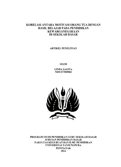 Top Pdf Hasil Uji Korelasi Pada Motivasi Belajar Dok