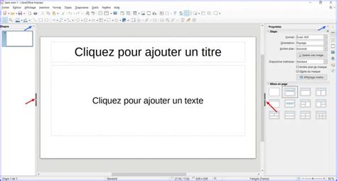 LibreOffice créer une présentation avec Impress prise en main L